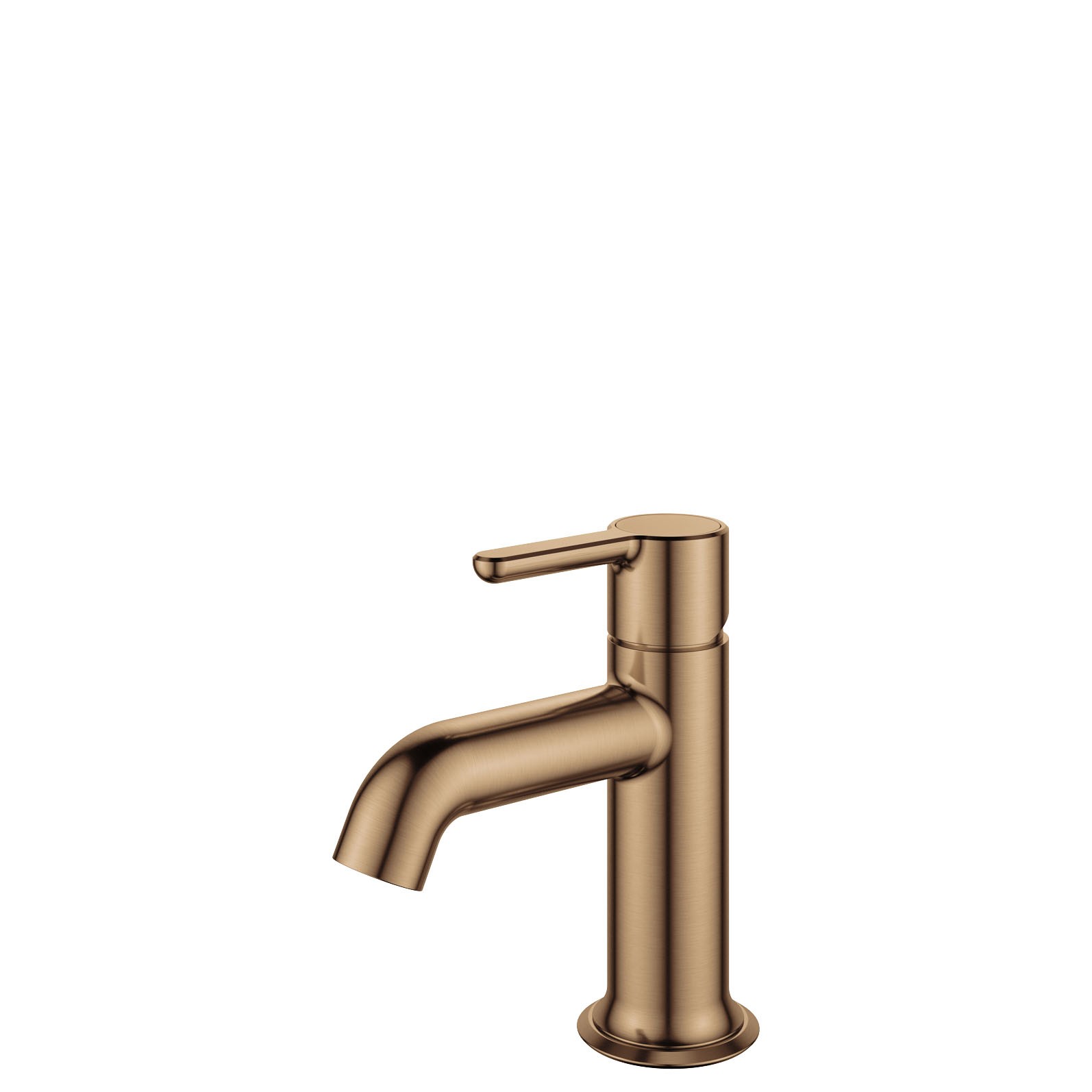 Flova Moonlight Mini Basin Mixer Tap 145mm (Single Taphole) Brushed Bronze [BRO-MLSBAS]