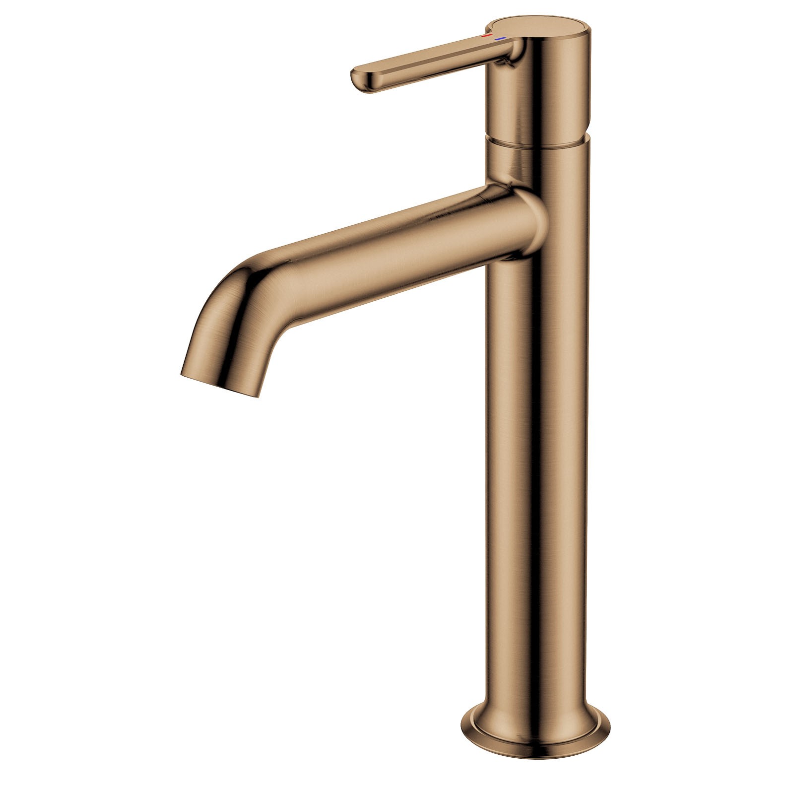 Flova Moonlight Tall Basin Mixer Tap 250mm (Single Taphole) Brushed Bronze [BRO-MLTBAS]