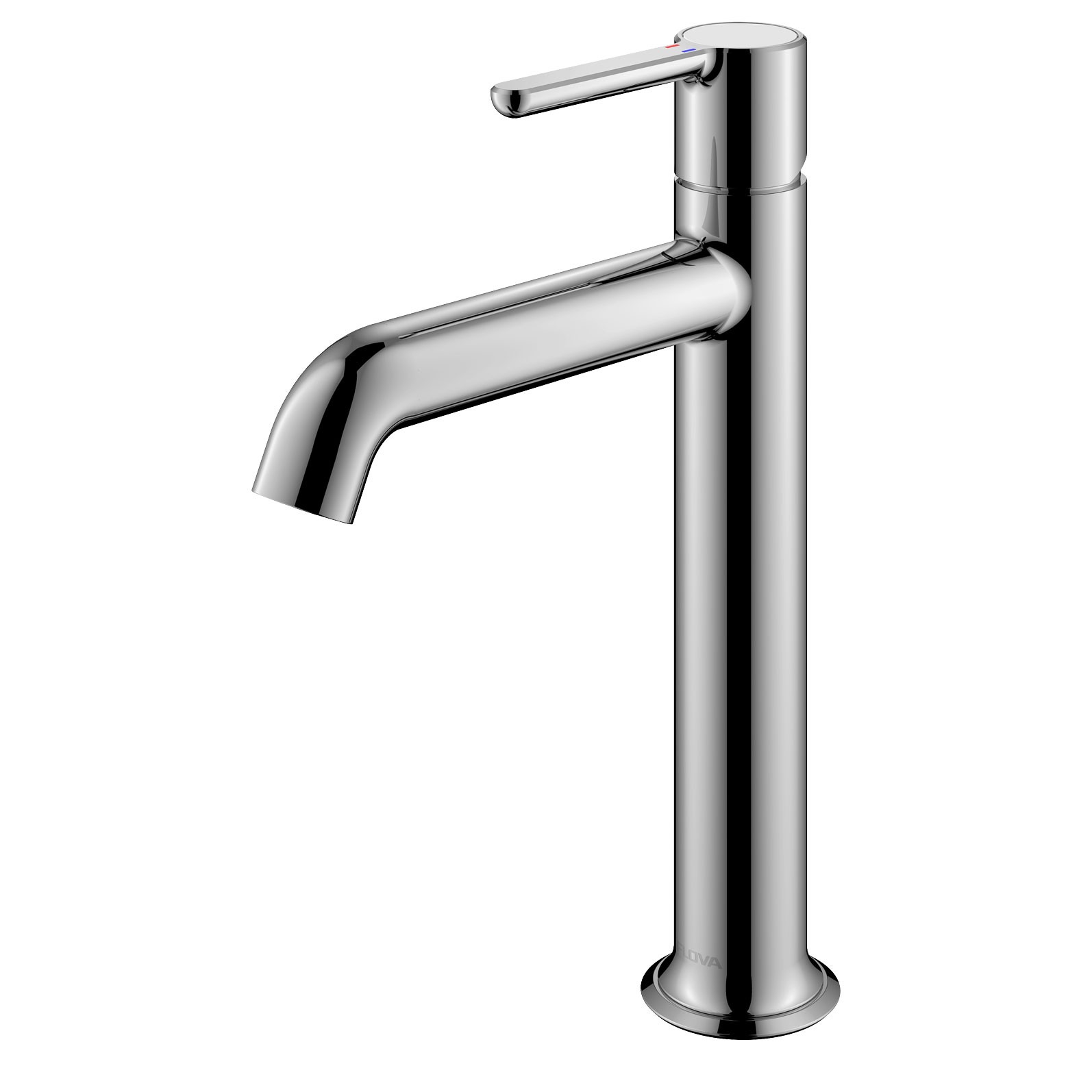 Flova Moonlight Tall Basin Mixer Tap 250mm (Single Taphole) Diamond Chrome [MLTBAS]