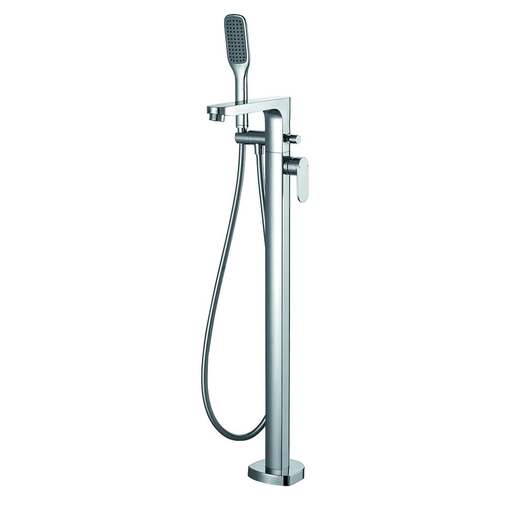 Flova SMTBSM Smart Floorstanding Tall Bath & Shower Mixer/Shower Set Chrome