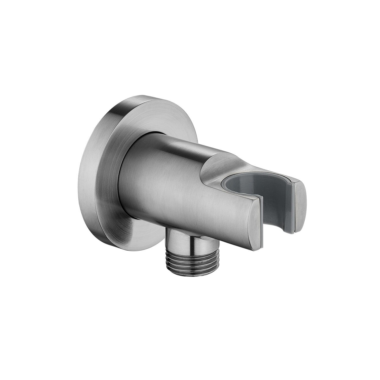 Flova BN-KI120A Wall Outlet Elbow with Handset Holder Brushed Nickel
