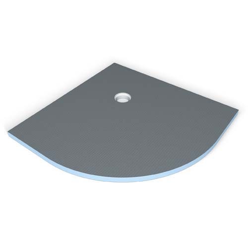 Wedi 073735576 Fundo Borgo Shower Floor Element Quadrant (Corner Drain) 900x900mm (550mm radius) (Floor Element Only)