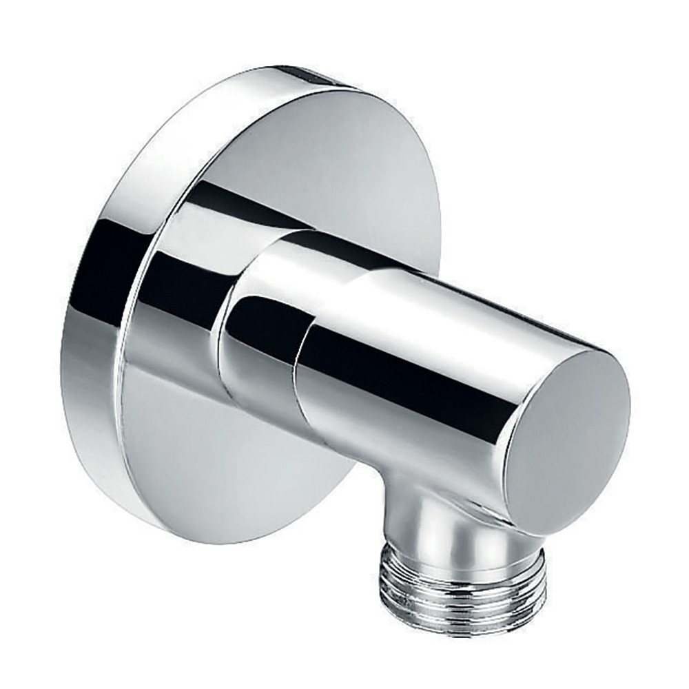 Flova FVKI120 Round Wall Outlet Elbow Chrome