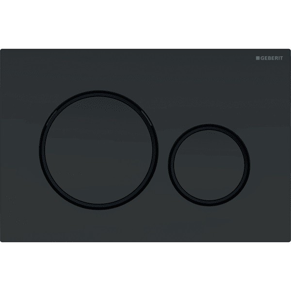 Geberit Sigma20 Flush Plate - Matt Black / Matt Black [115882161]