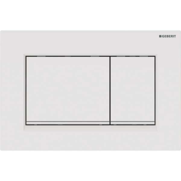 Geberit Sigma30 Flush Plate - White / Matt White / White [115883111]