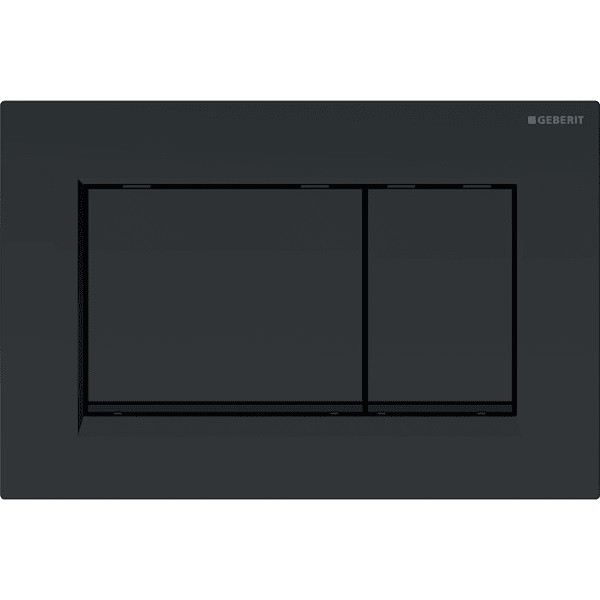 Geberit Sigma30 Flush Plate - Matt Black / Matt Black / Matt Black [115883161]