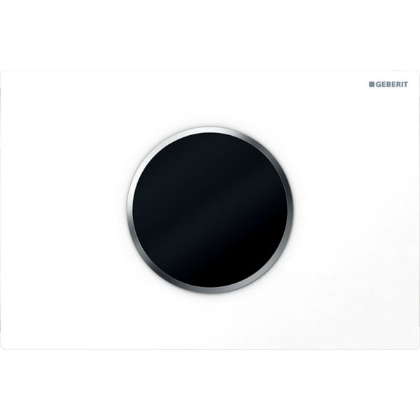 Geberit Touchless Automatic WC Flush - Sigma10 Design - White / Matt chrome [115908KL1]