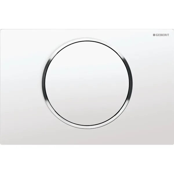 Geberit Sigma10 Flush Plate - White / Gloss Chrome / White [115758KJ5]