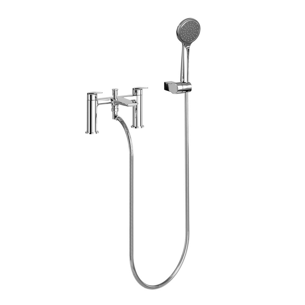 Britton GRE113CP Greenwich Bath Shower Mixer with hose and handset Chrome