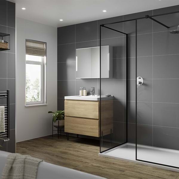 MultiPanel TILE Wall Panel Hydrolock T&G Large 2400 x 598 x 11mm Dust Grey [MT732ST1001]