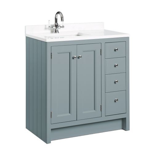 Roper Rhodes Hampton 800 Underslung Basin Vanity Unit - Agave [HAM800B.AG] [BASIN NOT INCLUDED]