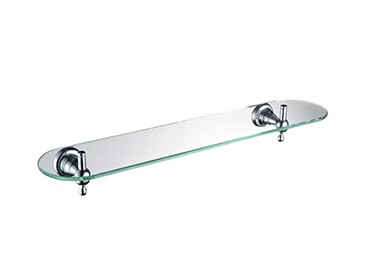 Heritage AHOSGSC Holborn Single Glass Shelf Chrome