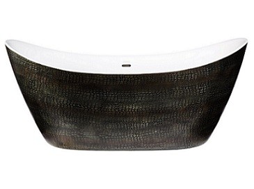 Heritage BALFS00CRC Alderley Croc Skin Effect Freestanding Acrylic Bath 1730mm