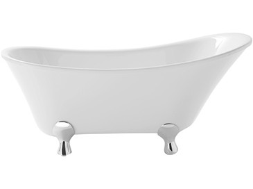 Heritage BGRFSW00 Grantham Freestanding Single Ended Acrylic Slipper Bath 1550mm