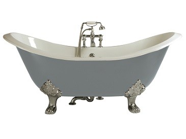 Heritage BRT40 Devon Double Ended Slipper Bath 1800mm Cast Iron