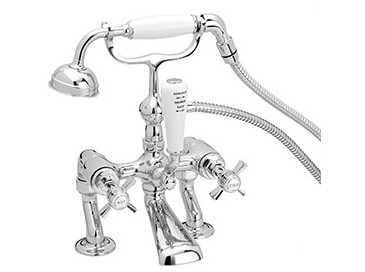 Heritage TDCC02 Dawlish Deck Mounted Bath Shower Mixer Chrome