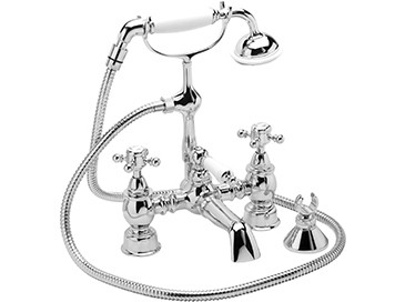 Heritage THRC02 Hartlebury Deck Mounted Bath Shower Mixer Chrome