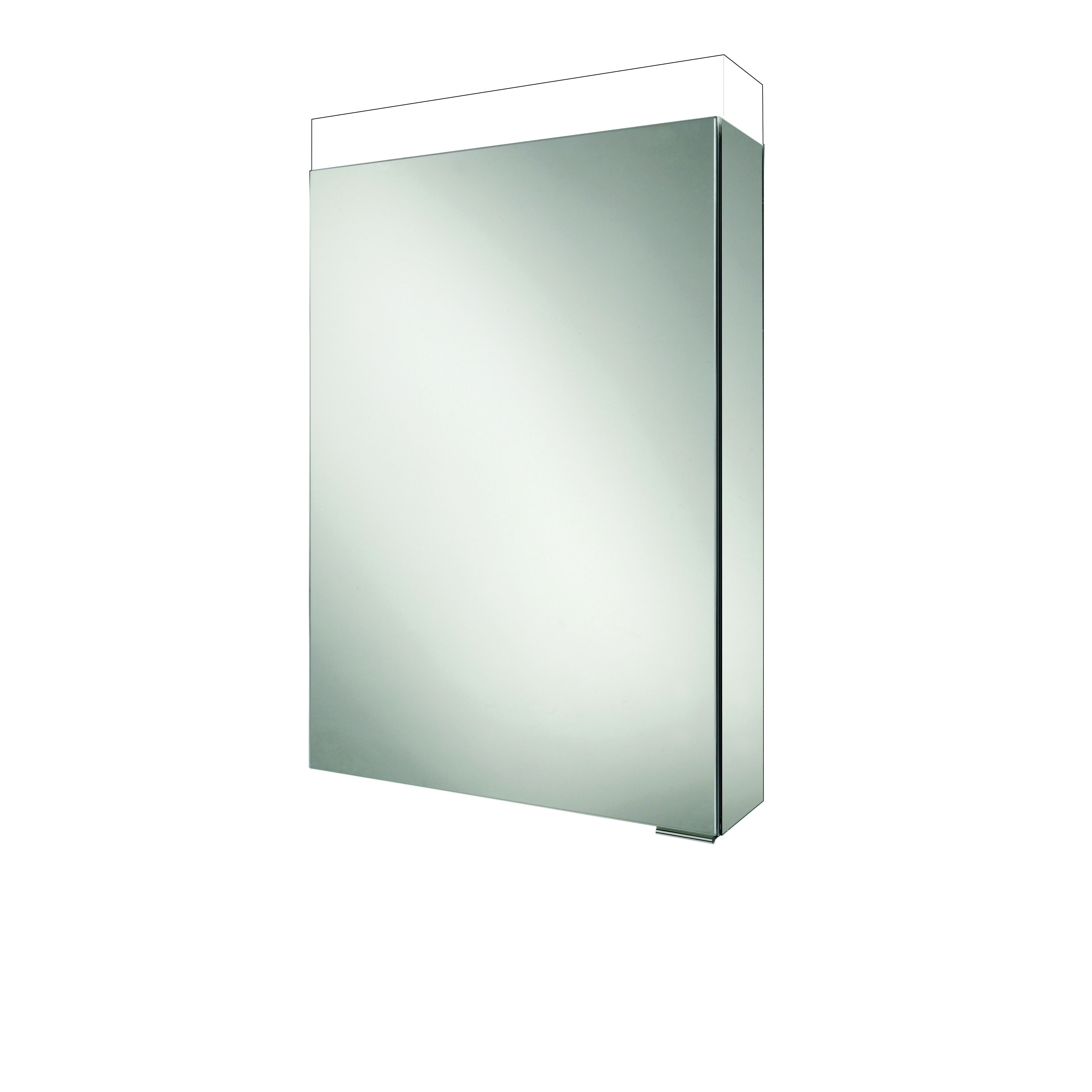 HIB 47000 Apex 50 LED Charging Mirrored Cabinet 750 x 500mm