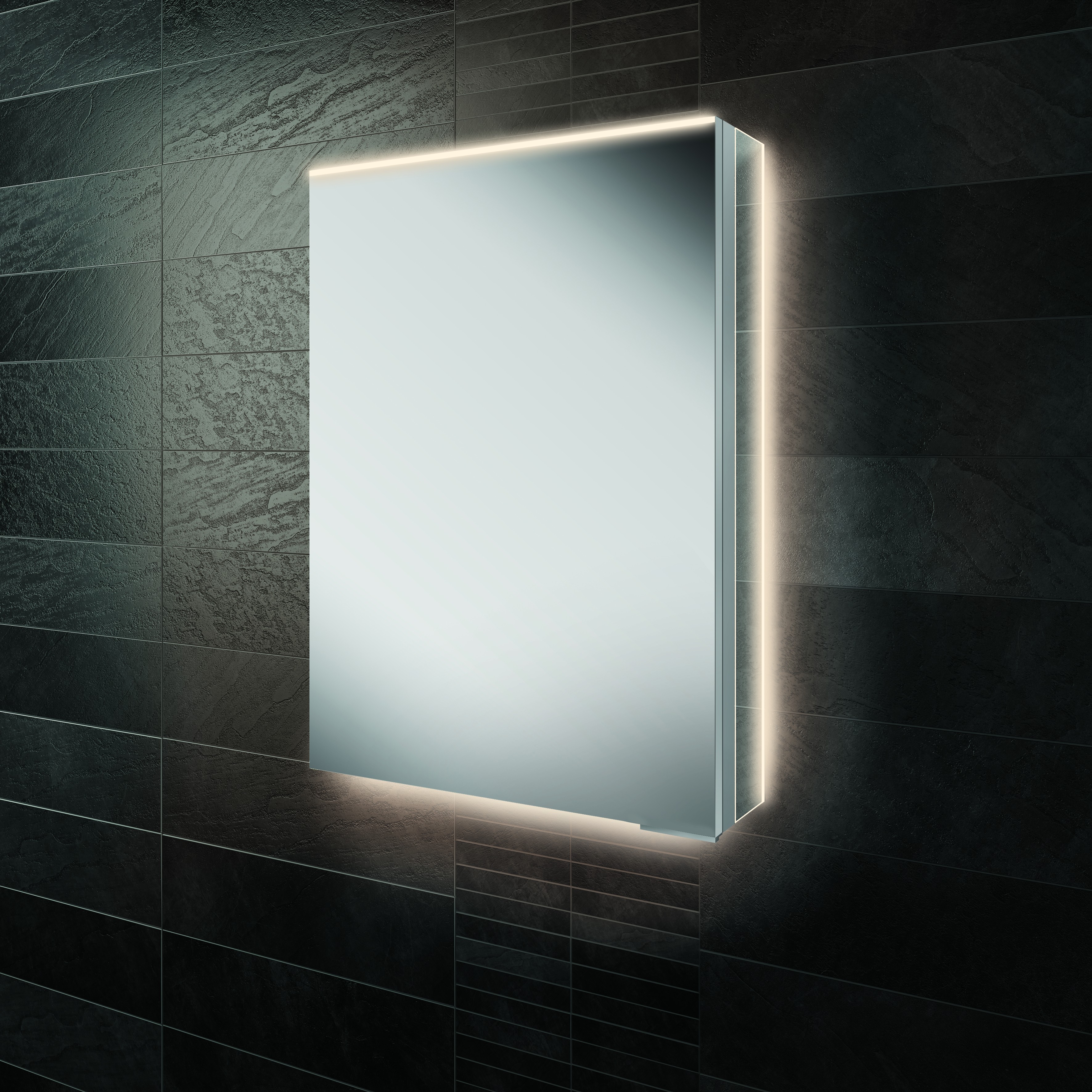 HIB 50500 Ether 50 LED Demisting Mirrored Cabinet 700 x 500mm