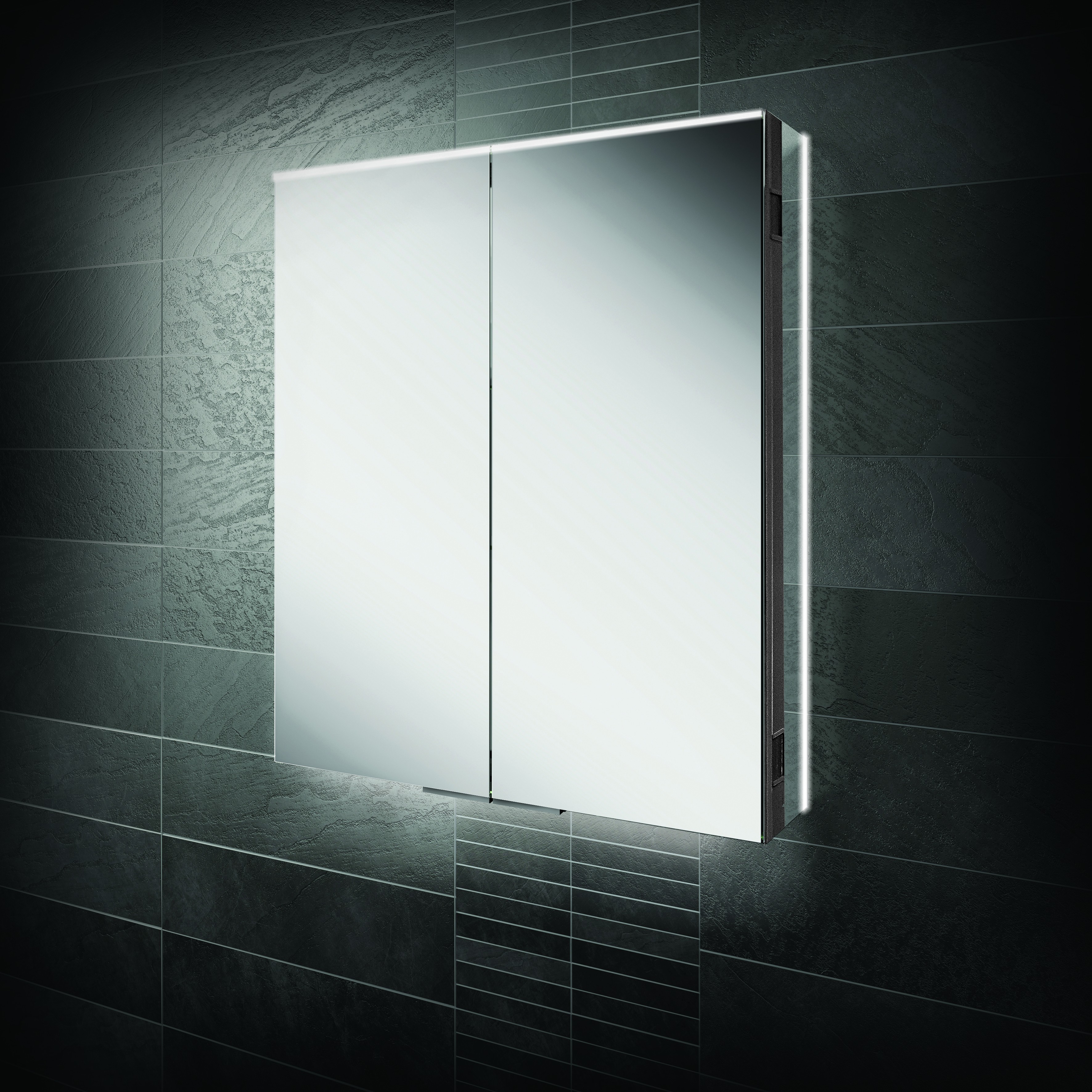 HIB 50600 Ether 60 LED Demisting Mirrored Cabinet 700 x 600mm