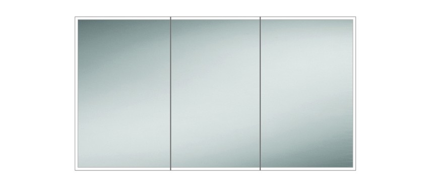 HIB 48000 Qubic 120 LED Mirrored Cabinet 700 x 1200mm