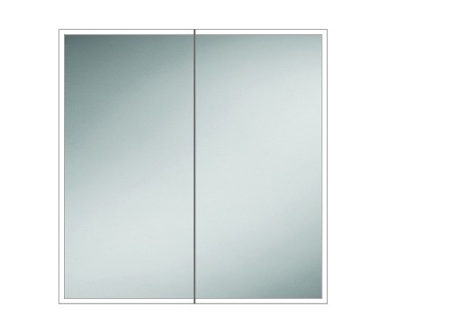 HIB 46600 Qubic 80 LED Mirrored Cabinet 700 x 800mm