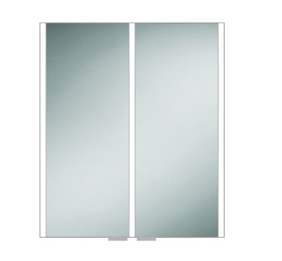 HIB 46100 Xenon 60 LED Mirrored Cabinet with Mirrored Sides 700 x 605mm