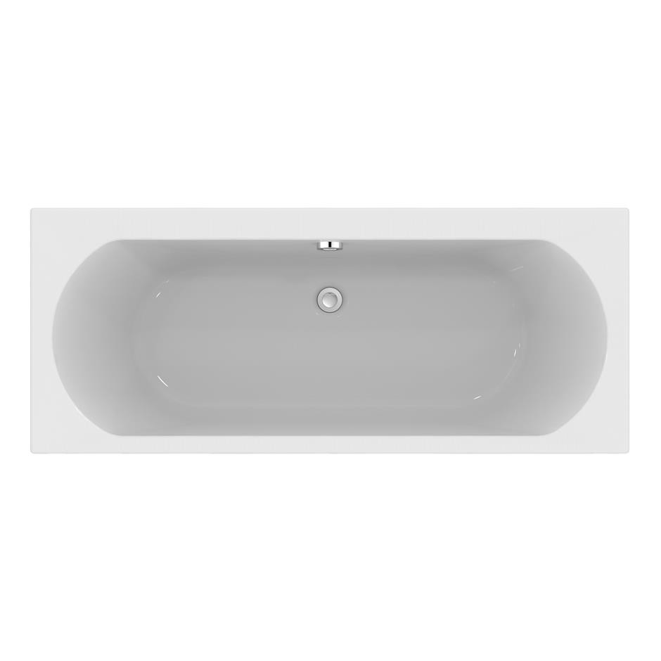 Ideal Standard T360601 Tesi 1700 x 700mm Idealform Plus+ double ended bath - no tap holes