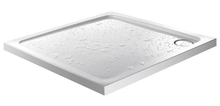 Just Trays Fusion Anti-Slip Fusion Square Shower Tray 760mm White [ASF760100]