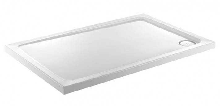 Just Trays Fusion Anti-Slip Rectangular Shower Tray 1000x800mm White [ASF1080100]