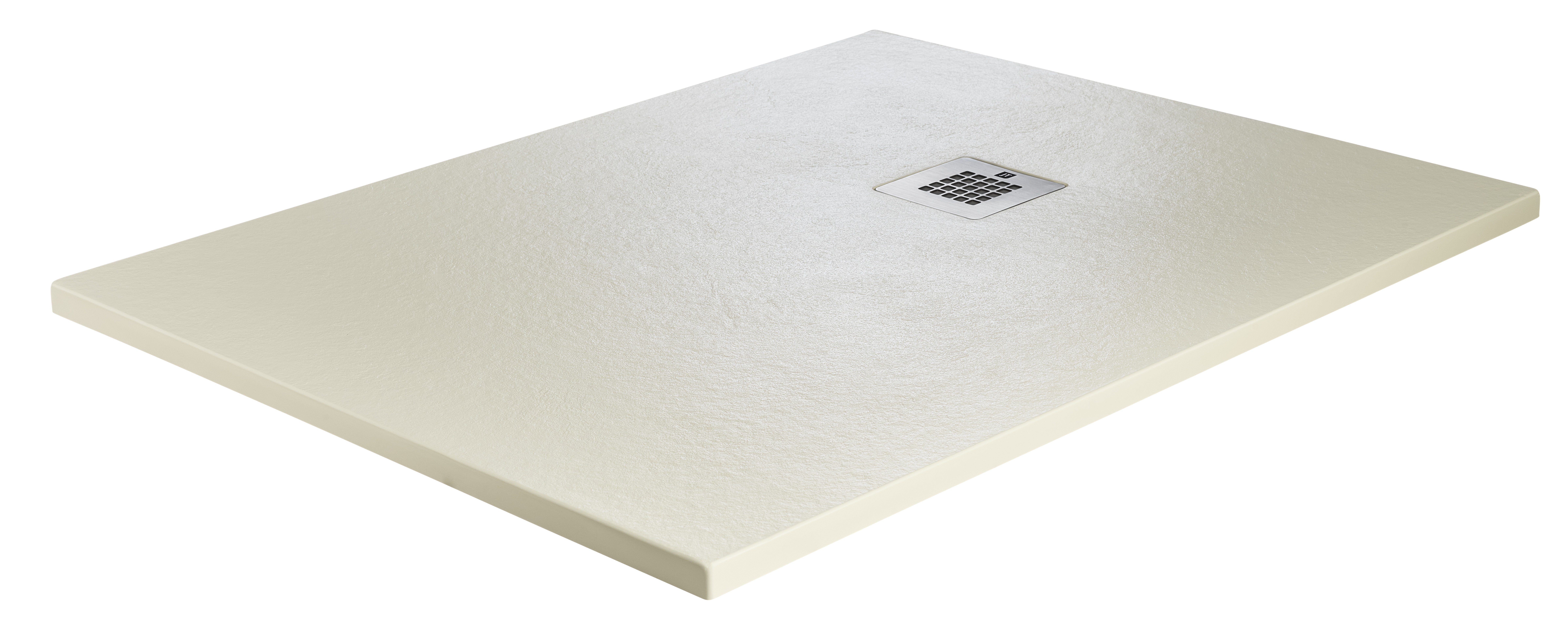 Just Trays Natural Flat to Floor Rectangular Shower Tray 1000x800mm Runswick Cream [NTL1080011]