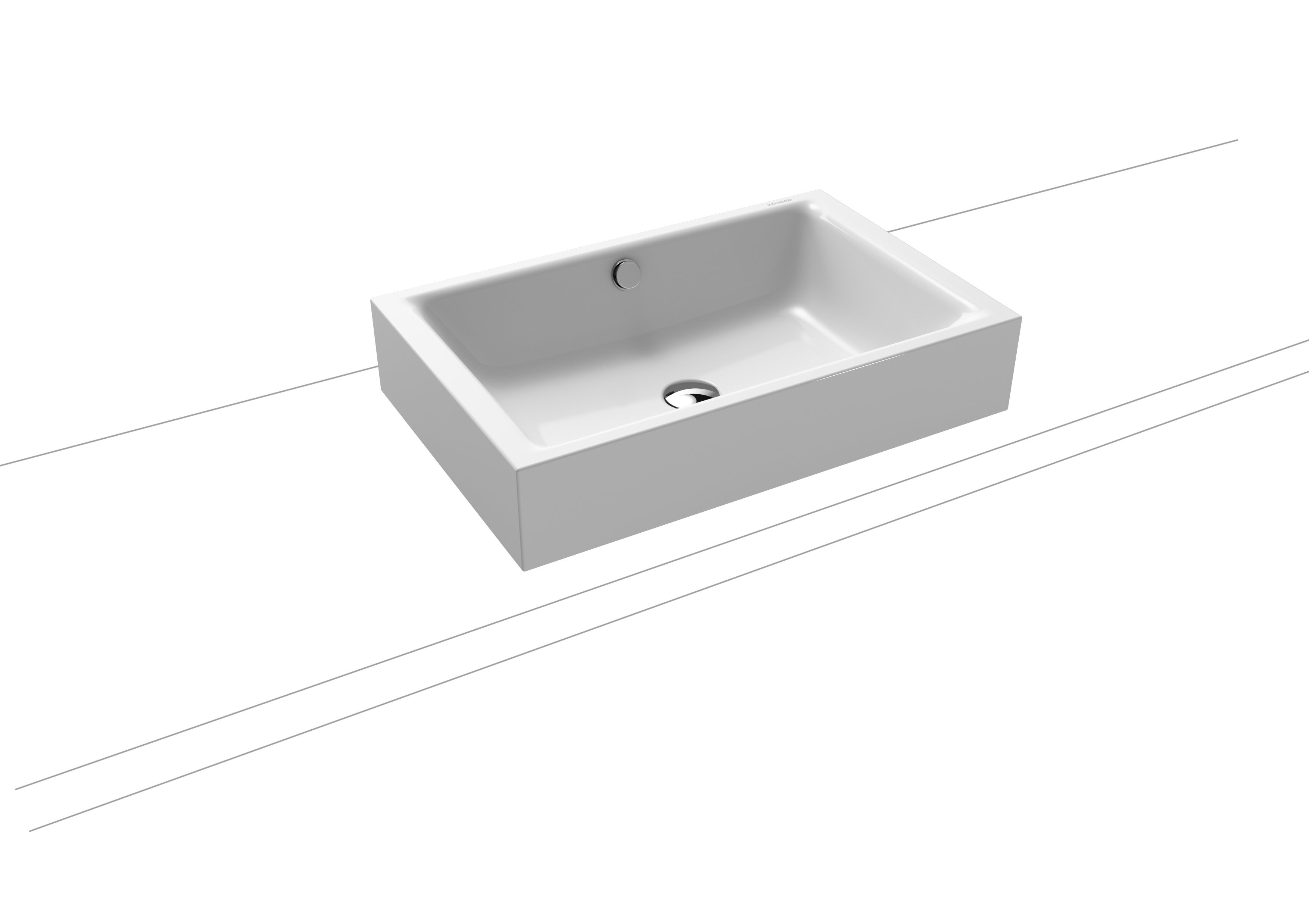 Kaldewei Ambiente Puro S Countertop Basins - Rim 120mm 90 x 38.5cm. No tap hole [909206003001]