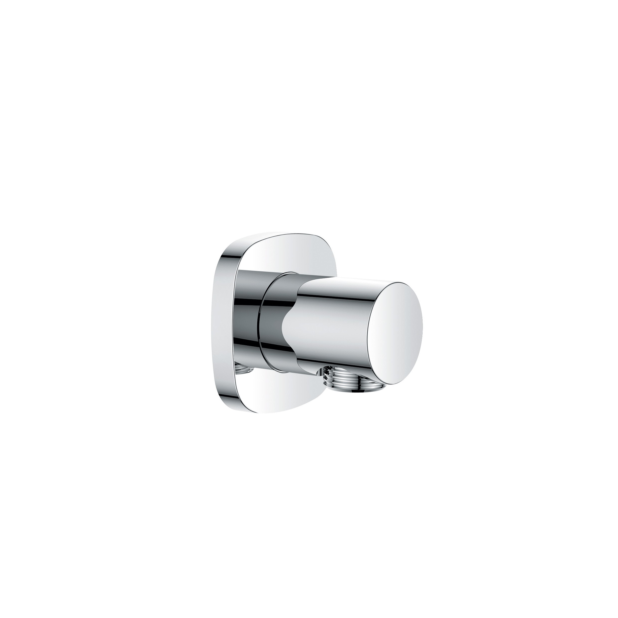 Flova KI122 Brass Wall Outlet Elbow Chrome