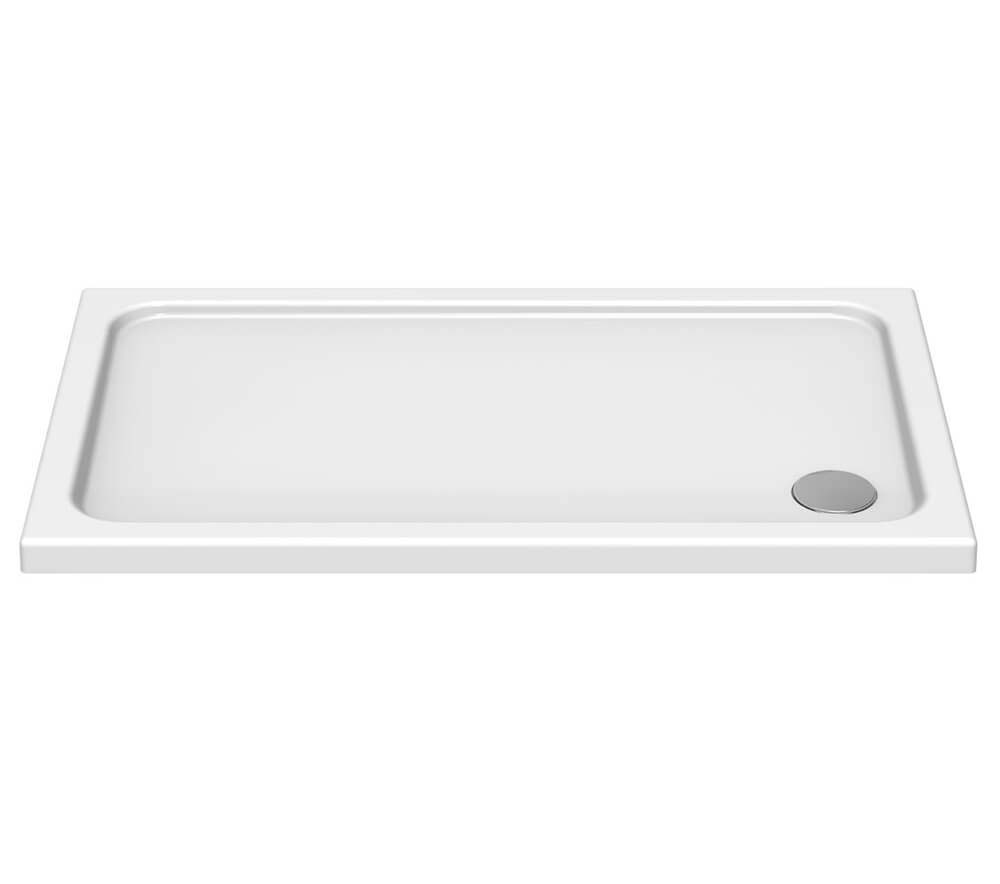 Kudos KStone Anti-Slip Rectangular Shower Tray 1100x800mm White (Waste NOT Included) [KS11090SR]