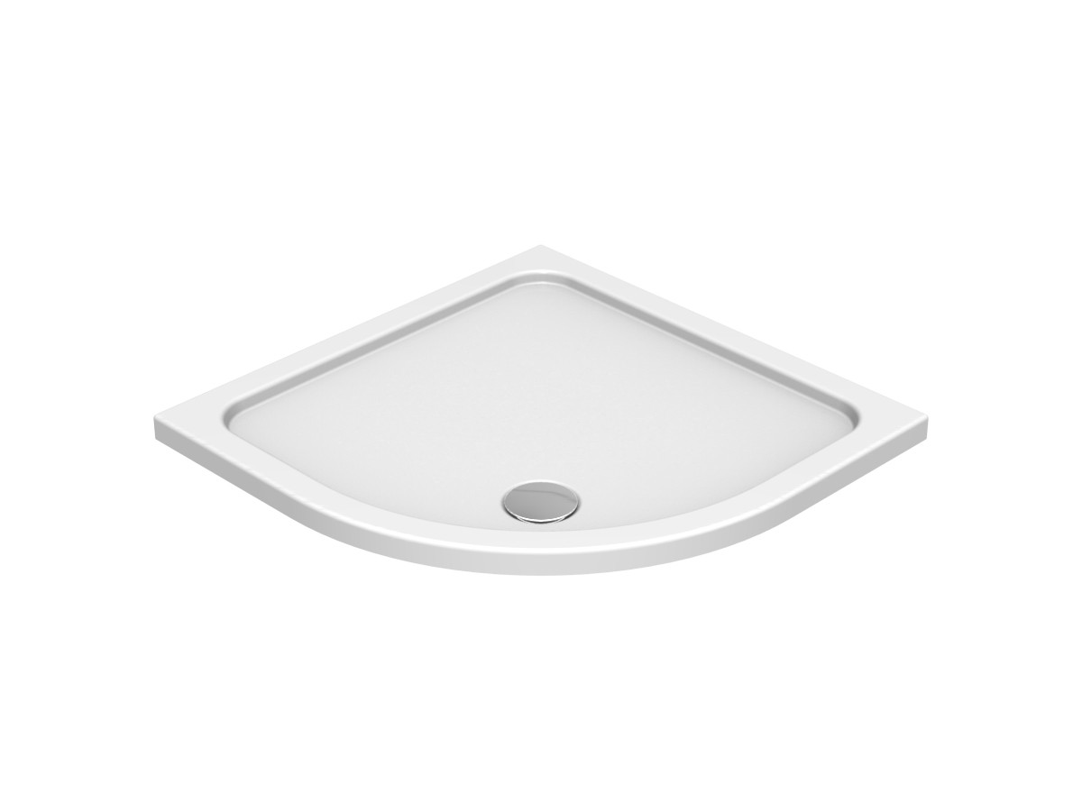 Kudos KStone Quadrant Shower Trays 1000mm White (Waste NOT Included) [KSQ100]