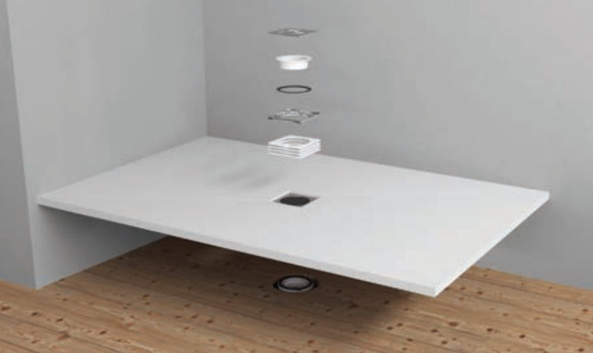 Kudos Aqua4ma Evolution Centre Waste Deck 1200 x 1200mm [WREV120120CW]