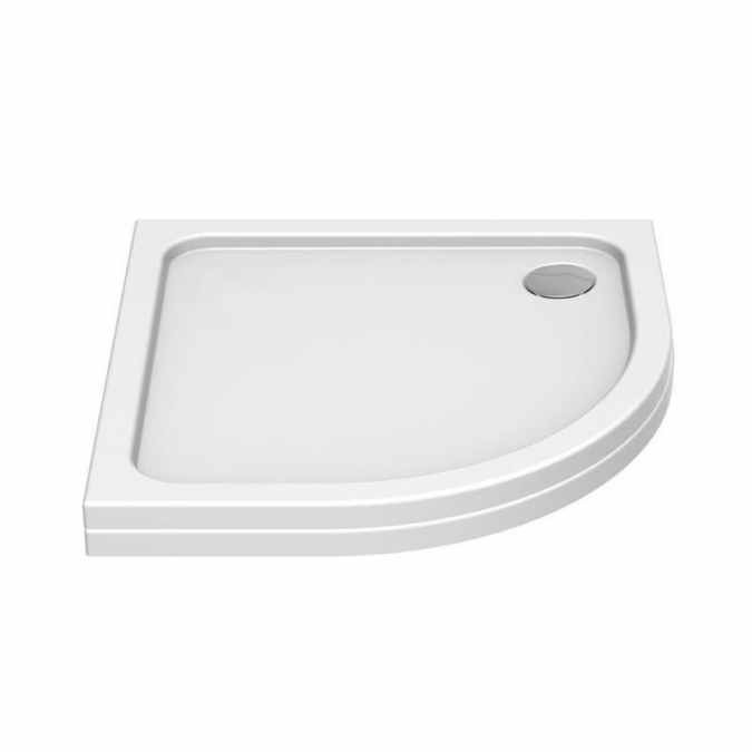 Kudos KStone Anti-Slip Quadrant Shower Tray 1000mm White (Waste NOT Included) [KSQ100SR]