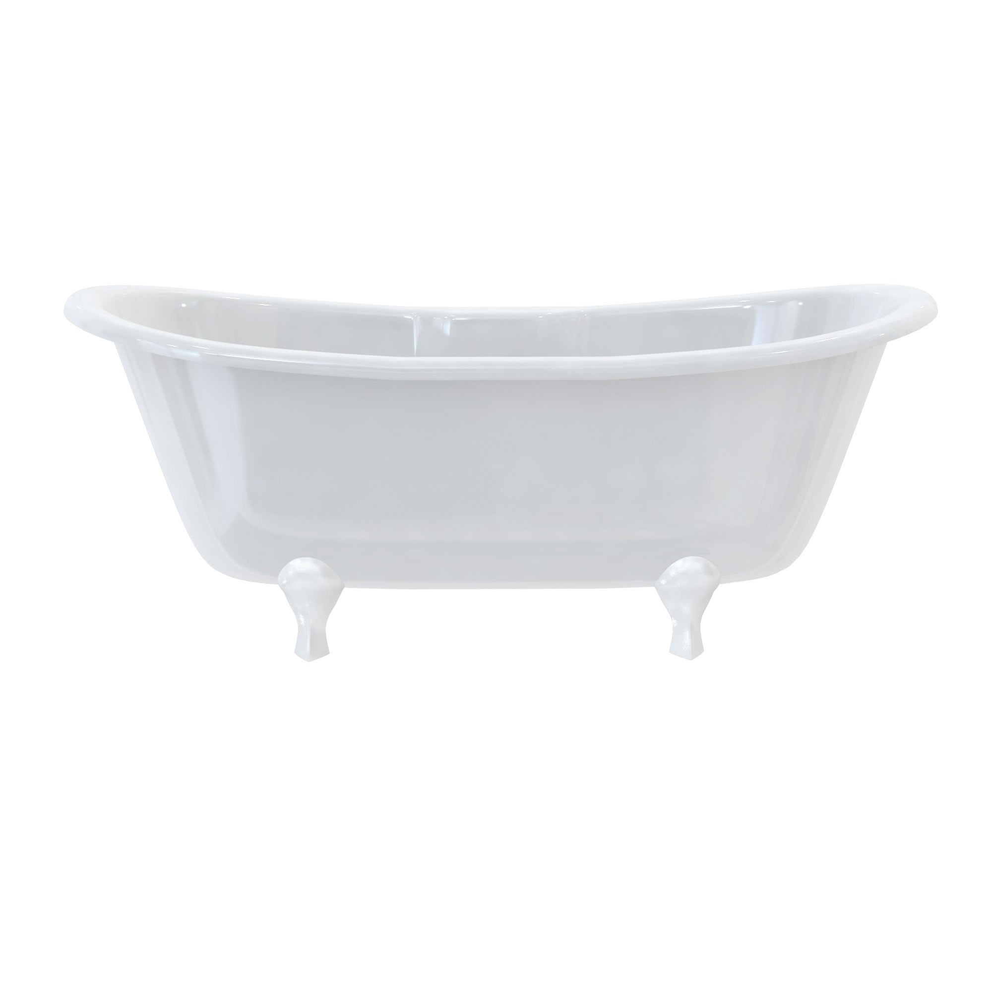 Burlington & Clearwater L2W Arc Luxury Bath Feet (Set of 4) White (Bath NOT Included)