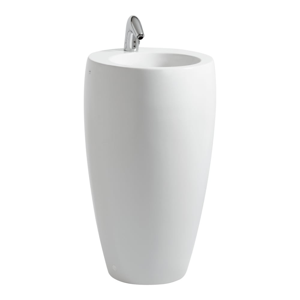 Laufen 11972WH Alessi Freestanding Washbasin with Concealed Overflow White (Brassware NOT Included)