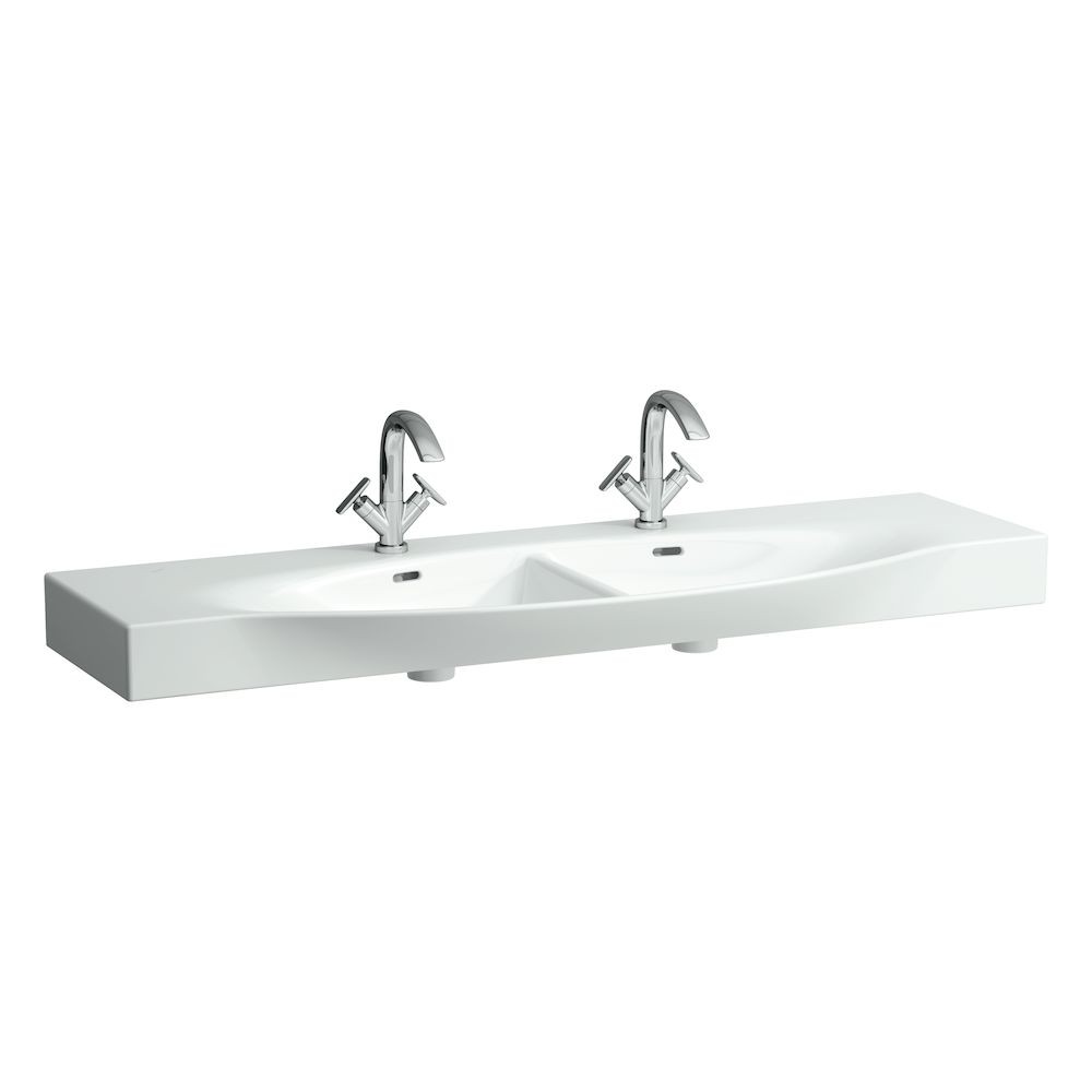 Laufen 13706WH Palace Double Countertop Washbasin 1500x510x165mm White