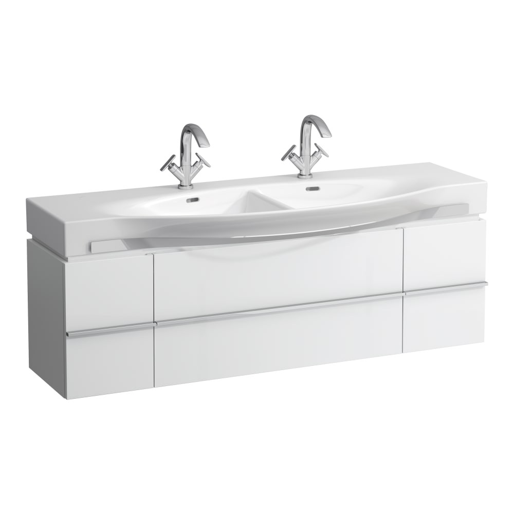 Laufen 4013540754631 Palace 2-Door & 1-Drawer Vanity Unit 1493mm White (Basin NOT Included)