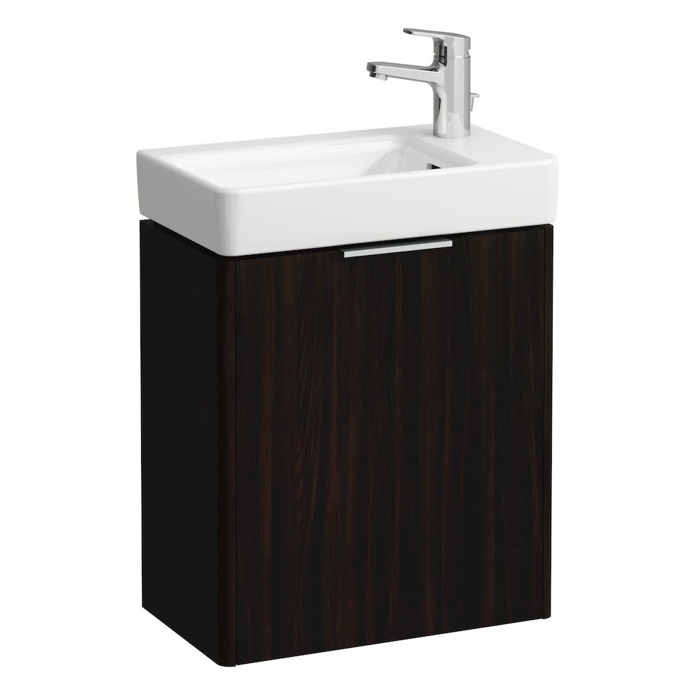 Laufen 21021102631 Base Vanity Unit - 1x Right Hinged Door 267x460x515mm Dark Brown (Vanity Unit Only - Basin NOT Included)