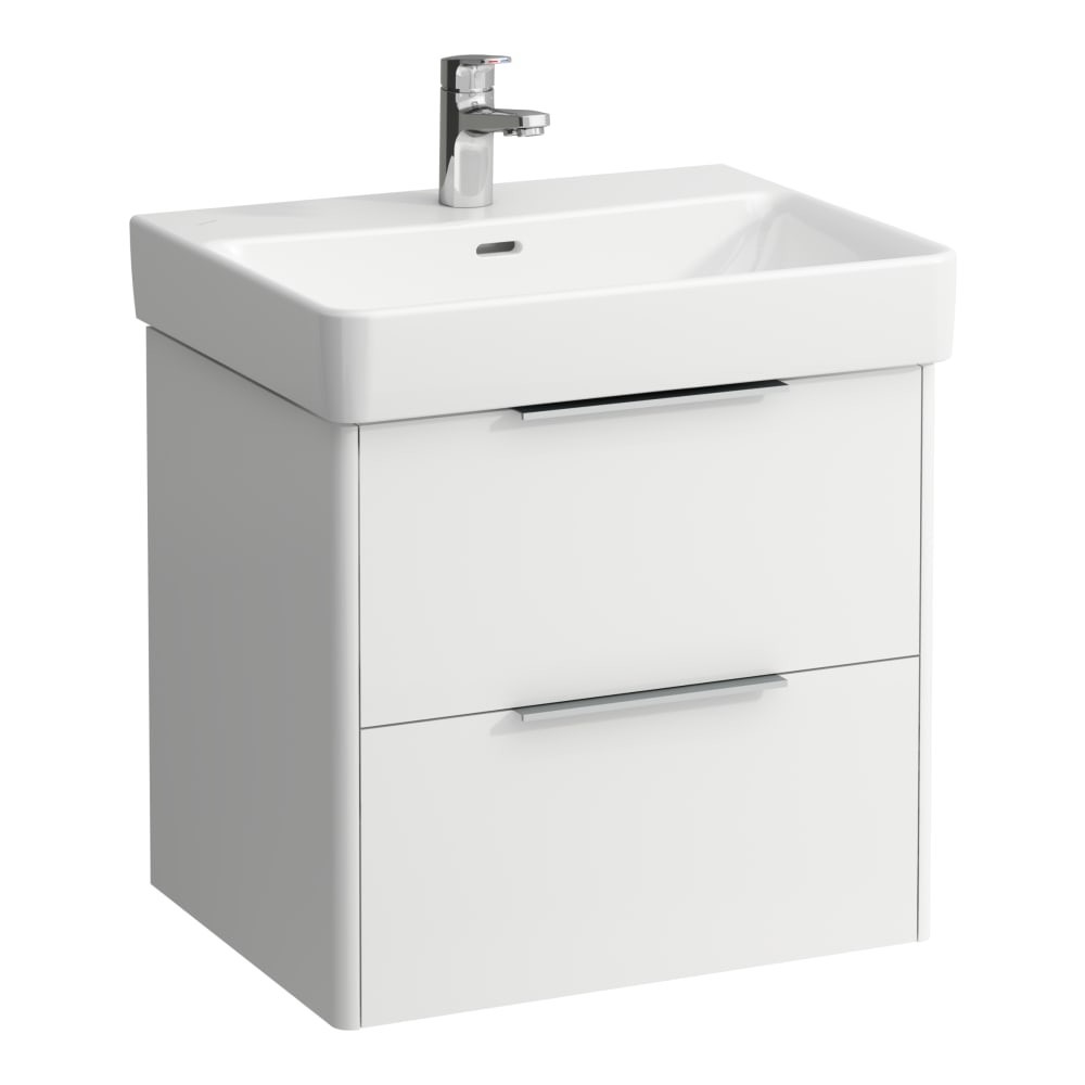 Laufen 22321102611 Base Vanity Unit - 2x Drawers 570x440x515mm Gloss White (Vanity Unit Only - Basin NOT Included)