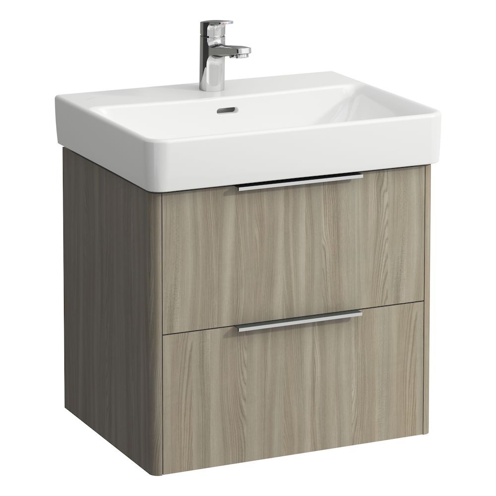 Laufen 22321102621 Base Vanity Unit - 2x Drawers 570x440x515mm Light Elm (Vanity Unit Only - Basin NOT Included)