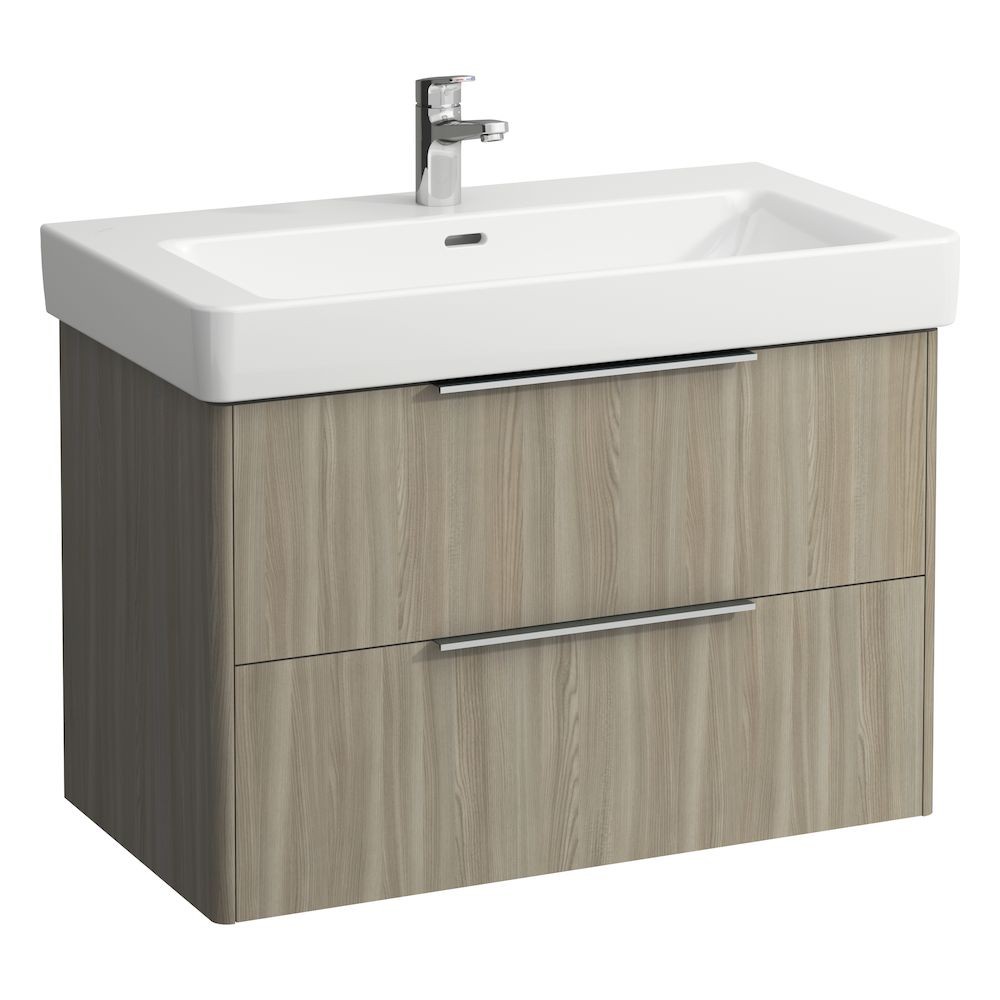 Laufen 23921102621 Base Vanity Unit - 2x Drawers 810x440x515mm Light Elm (Vanity Unit Only - Basin NOT Included)