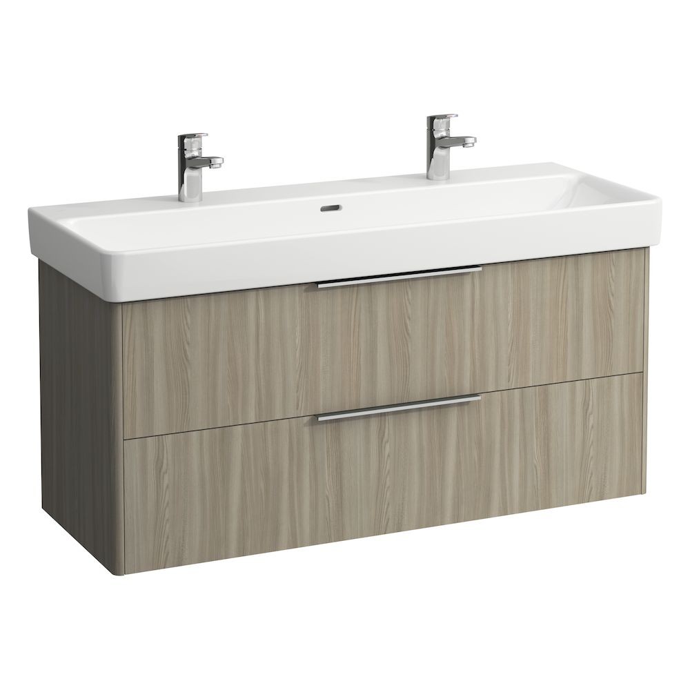 Laufen 24921102621 Base Vanity Unit - 2x Drawers 1160x440x515mm Light Elm (Vanity Unit Only - Basin NOT Included)