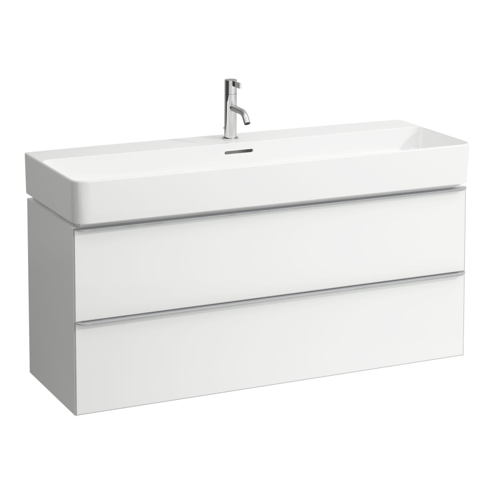 Laufen 4102221601001 Space 2-Drawer Vanity Unit 1200x410mm White (Basin NOT Included)