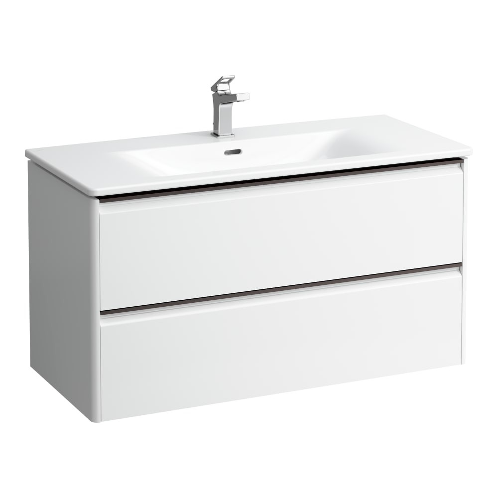 Laufen 8617079991041 Palace Combipack Slim Washbasin with 2-Drawer Vanity Unit 450x545x1000mm Multi Colour (Brassware NOT Included)