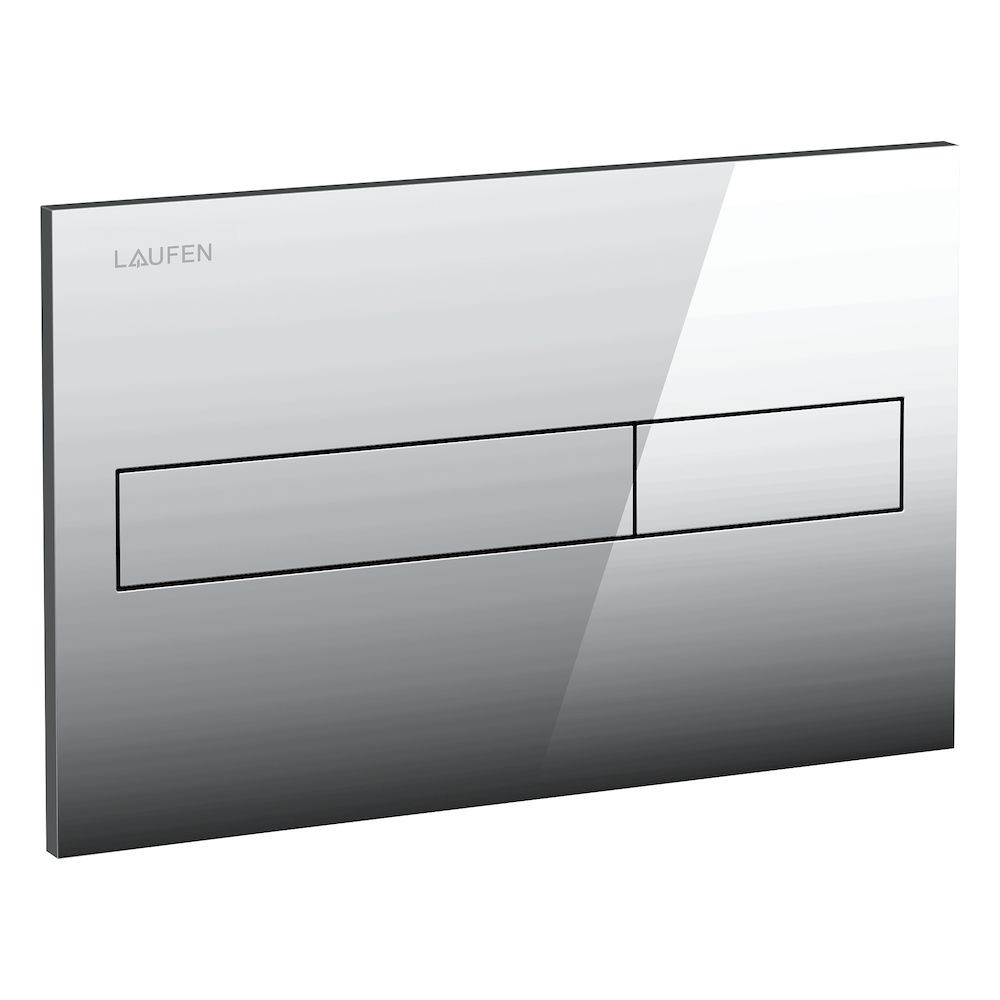 Laufen 8956610040001 Flush Plate AW1 Dual Flush Chrome