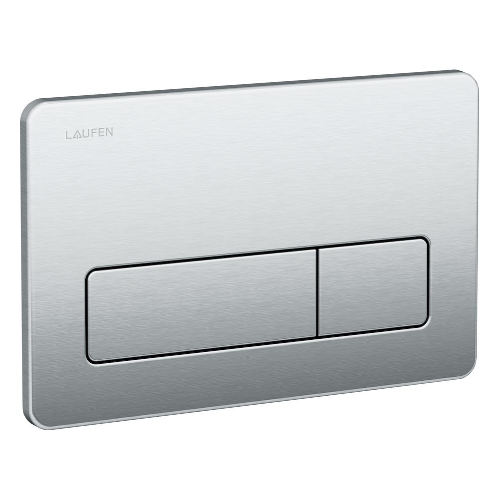 Laufen 8956620000001 Flush Plate AW2 Stainless Steel - Anti-Vandal